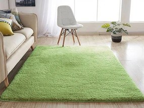 TZ Zelený obdĺžnikový koberec Alpaka Rozmer: 80x150 cm