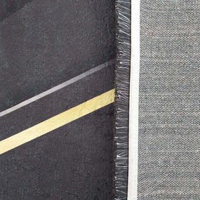 Protišmykový koberec s nádherným zlatým vzorom Šírka: 80 cm | Dĺžka: 150 cm
