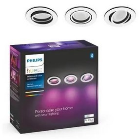 Philips Philips - SADA 3x LED RGB Stmievateľné podhľadové svietidlo Hue 1xGU10/5,7W/230V P4672