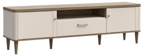 Televízny stolík VIRO hnedá/béžová