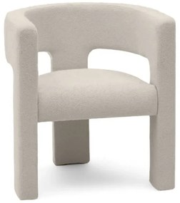 Béžovo-sivé dizajnové kreslo ALPAH E