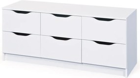 Zásuvková (TV)komoda Westphalen, biela