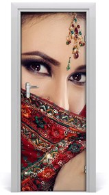 Fototapeta na dvere indická žena 95x205 cm