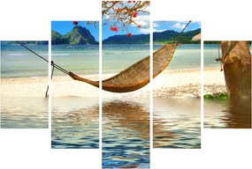 Obraz - Relax na pláži (150x105 cm)
