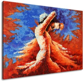 Gario Ručne maľovaný obraz Tajomný tanec Rozmery: 120 x 80 cm