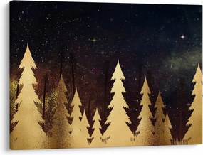 Obraz - Zlatá noc (70x50 cm)