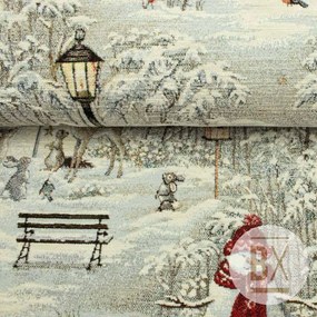 Metráž Gobelín CHENILLE - Vianoce Zimná príroda
