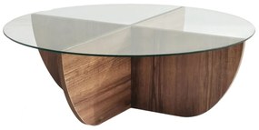 Dizajnový konferenčný stolík Balesego 90 cm vzor orech