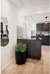 Kvetináč CHICO, sklolaminát, priemer 45 cm, antracit