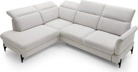 Rohová sedacia súprava Sienna 2, svetlo šedá látka, ľavý roh