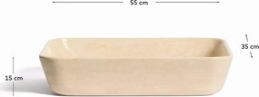 Béžové kamenné umývadlo 55x35 cm Darnen – Kave Home