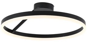 LED Stmievateľný prisadený luster LED/40W/230V 3000-6500K čierna + diaľkové ovládanie