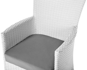 Set 2 ks. záhradných stoličiek TALIAN (polyratan) (biela). Vlastná spoľahlivá doprava až k Vám domov. 1019173