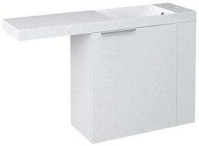 Sapho, LATUS VI umývadlová skrinka 50x50x22cm, pravá, biela (55830), LT610-3030