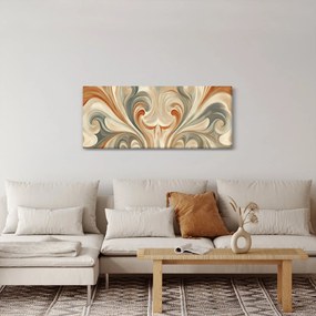 Obraz - Vír v zemitých farbách (120x50 cm)
