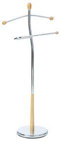 Nemý sluha Autronic 82646 NAT, prírodné drevo/chróm, 118 cm