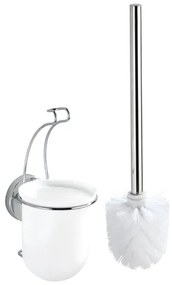 WENKO 20898100-WC kefa VACUUM-LOC MILAZZO 10x34 cm nerez/lesklý chróm/biela