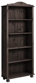 Hnedá knižnica z borovicového dreva 70x181 cm Ella – Støraa