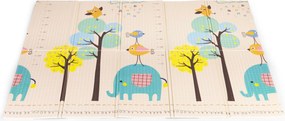 Detská penová podložka 200x150 cm vzdelávacia obojstranná skladacia rastová abeceda ECOTOYS