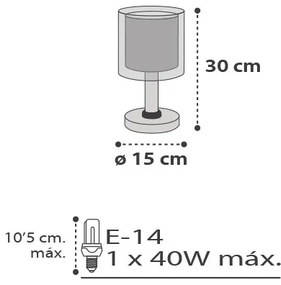 Dalber D-41411E - Detská stolná lampička CLOUDS 1xE14/40W/230V