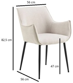 Jídelní křeslo BONITA béžové