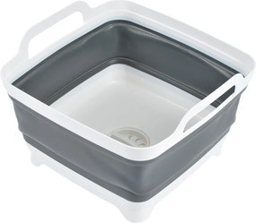 Biely/sivý lavór 9 l – Homéa