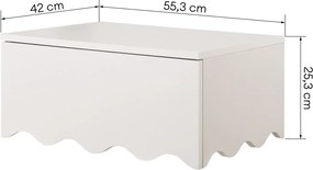 Závěsný noční stolek Kim 55,3 cm kašmírový
