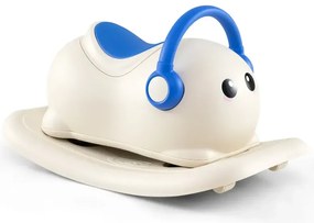 Hojdací koník 3 v 1 pre batoľatá vo veku od 1 do 3 rokov Hojdacia hračka v aute so skrytým úložným priestorom Biela