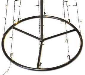 Nexos 47220 Vianočná dekorácia - svetelná pyramída stromček - 180 cm teple biela