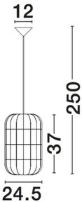 Rustikálny luster Aurora 24.5 ratan