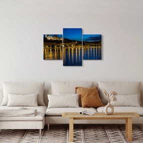 Obraz nočného mesta (90x60 cm)