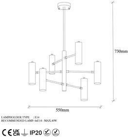 Závesné svietidlo v zlatej farbe s kovovým tienidlom Gharib – Opviq lights