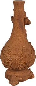 Dekoratívne svietnik hrdzavá figúrka anjel - 10*10*23 cm