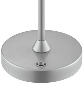 Brilliant - LED stmievateľná nabíjateľná dotyková stolná lampa ELORA LED/2,5W/5V 2700K IP44 strieborná