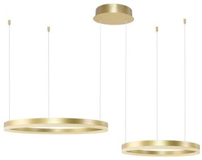 Azzardo AZ4979 - LED Stmievateľný luster na lanku HALO LED/90W/230V zlatá + DO