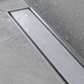 HANSGROHE RainDrain Match vrchná sada sprchového žľabu 120 cm, s výškovo nastaviteľným rámom, biela, 56042450