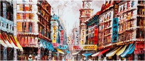 Obrázok - Hong Kong, olejomaľba (120x50 cm)