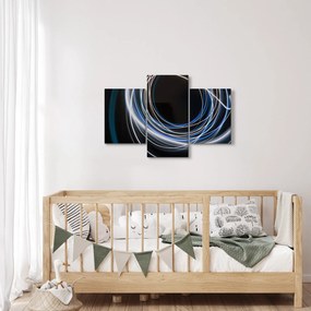 Obraz modrých liniek (90x60 cm)