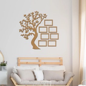 drevo zivota Drevený rodostrom so 7 fotorámikmi Farebný vzor: Orech, Veľkosť fotoramčiků: 50x70