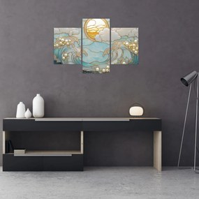 Obraz - 3D perly v oceáne (90x60 cm)