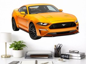 Ford Mustang textilní prelepiteľná nálepka na stenu 46 x 25 cm