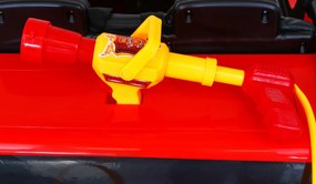 Ramiz Detské hasičské auto na batérie + Vodné delo + Megafón + Hasičský kohút + Pilot