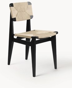 Jedálenská stolička z dubového dreva's tkaným sedadlom C-Chair