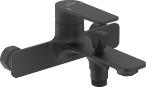 Invena Rikia, nástenná vaňová batéria, čierna matná, INV-BW-24-104-A