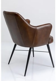 Rumba kožená stolička hnedá