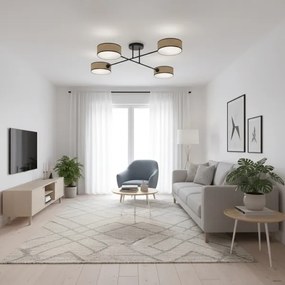 Prisadený luster MAGA 4xE14/10W/230V béžový