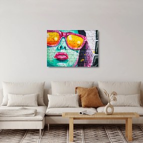 Sklenený obraz - Graffiti (70x50 cm)