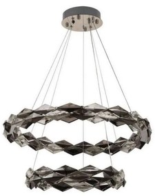 LED Stmievateľný luster na lanku LED/65W/230V 3000-6500K chróm + diaľkové ovládanie