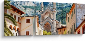 Obraz - Sóller, Mallorca (s hodinami) (90x30 cm)