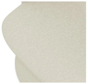 Krémovobiele čalúnené jedálenské kreslo Kalo – Makamii